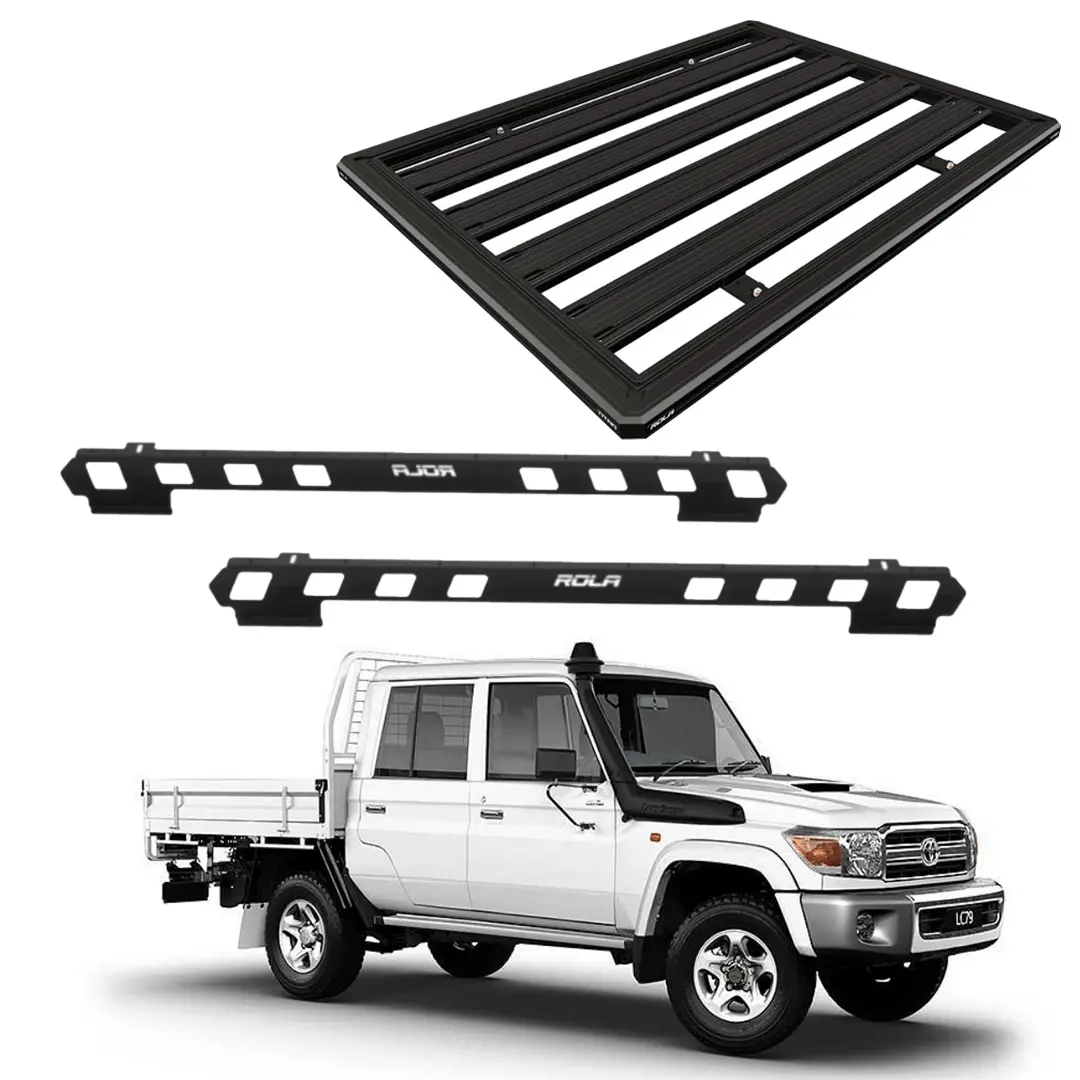 79 Series Roof Rack - Rola Titan Tray + Ridge Mount 1