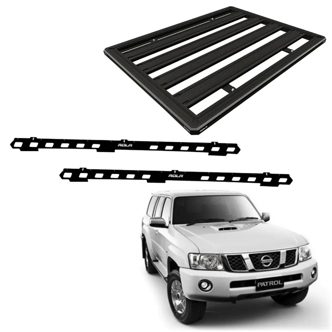 Patrol Roof Rack - Rola Titan Tray + Ridge Mount 1