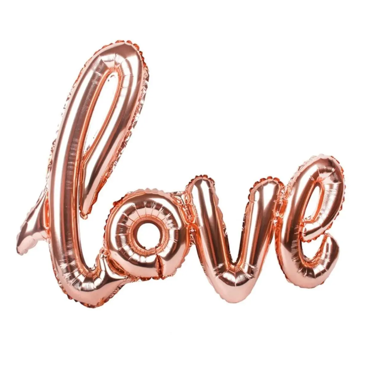 Partycorp Rose Gold Cursive Big Love Alphabet/Letter Foil Balloon Banner Decoration Set, 1 Pc 1