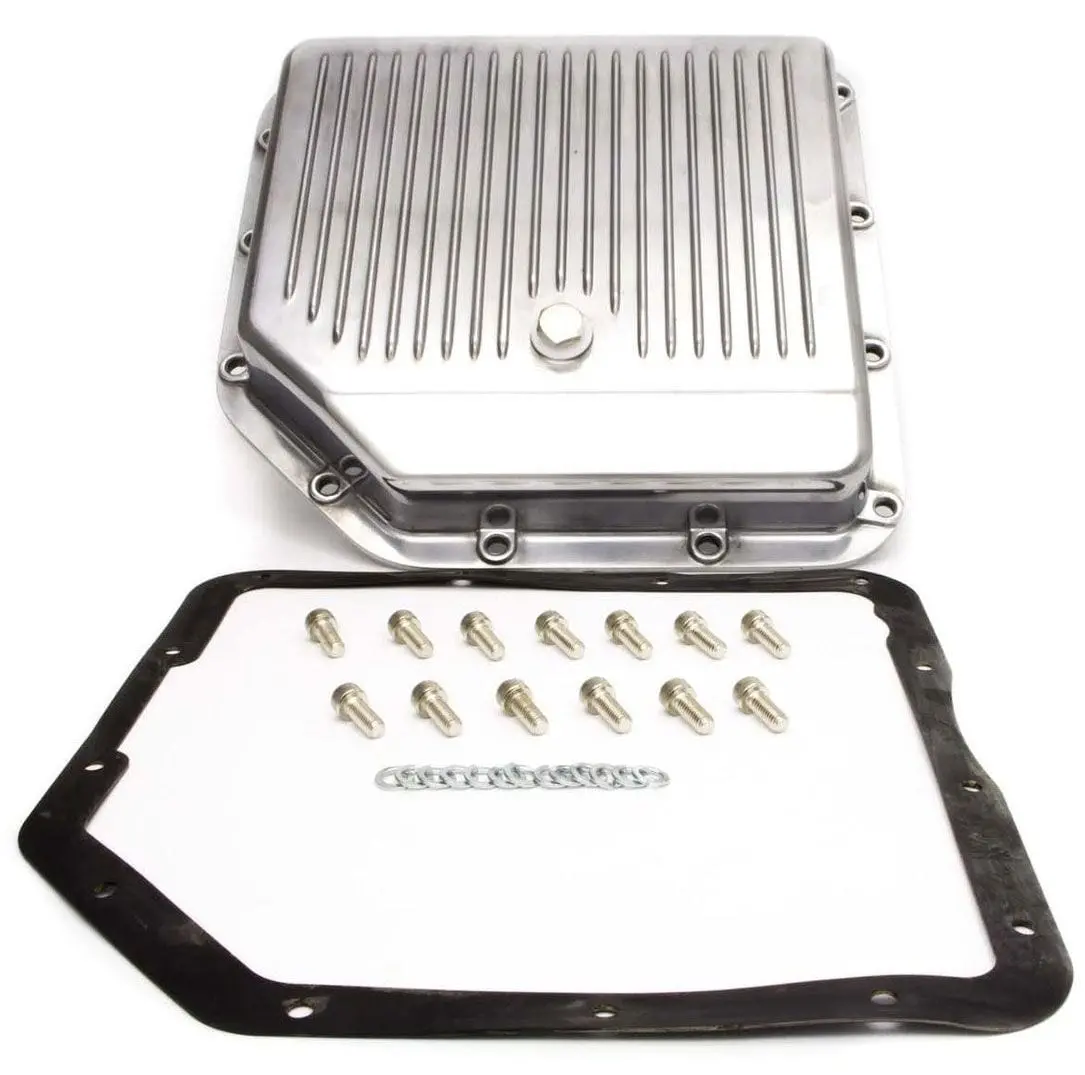 Polished Finned Aluminum Transmission Pan – Rpcr8491 Heavy-Duty Design 1