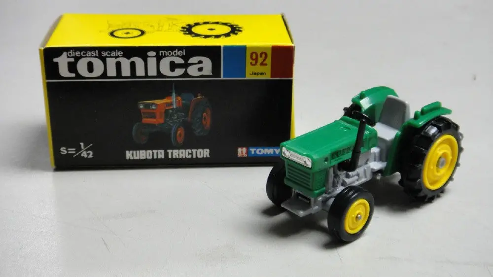 Vintage Tomica 92 - Kubota Tractor Farm Vehicle Made In Japan (Piu20) 1