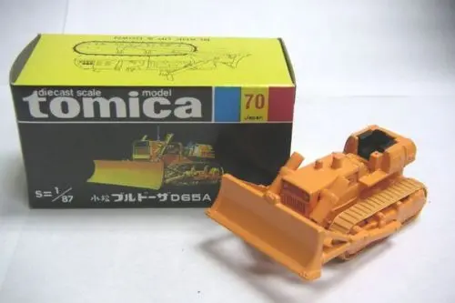 Vintage Tomica 70 - Komatsu Bulldozer D65a Made In Japan (Piu20) 1