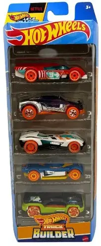 Hot Wheels 5 Car Gift Pack - Hw Track Builder Pack Of 5 For Kids & Collectors 1