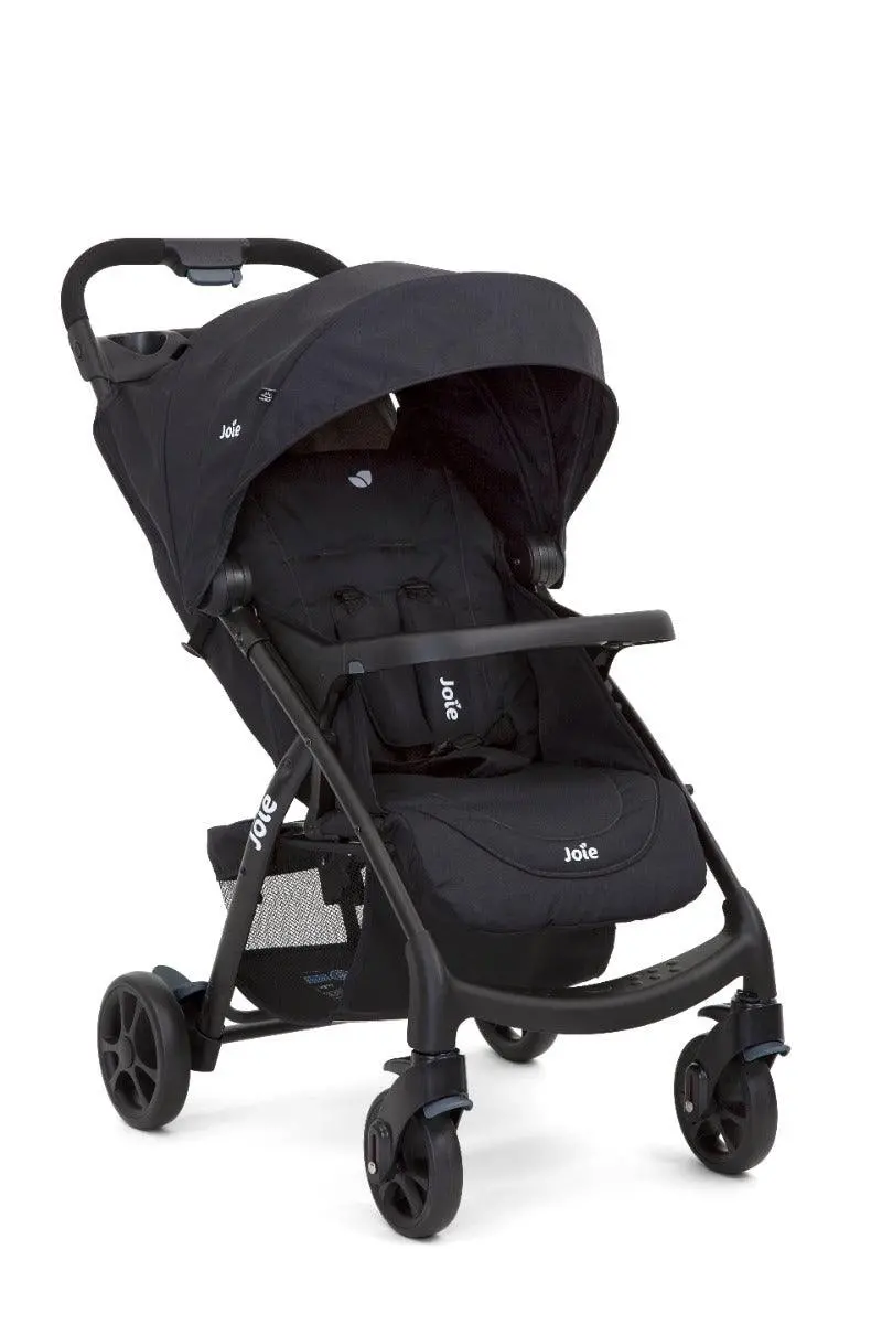 Joie Muze Lx Coal - One Hand Fold Stroller With Flat Reclining Seat For Ages 0-3 Years 1