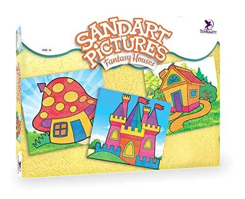 Toykraft Sand Art Pictures Fantasy Houses, Activity Toy 1