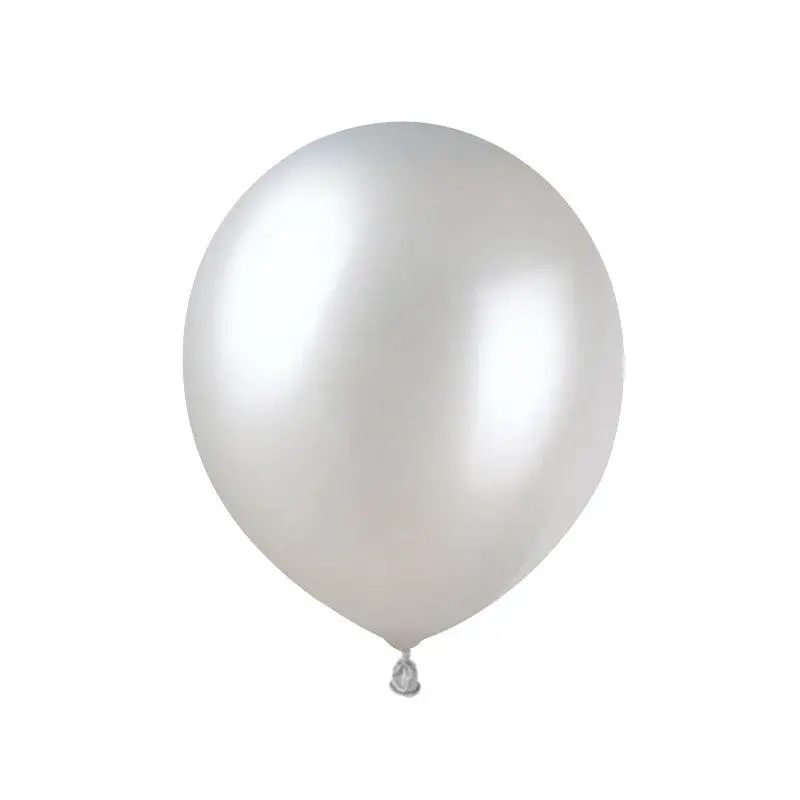 Partycorp Silver Metallic Latex Balloon For Party Decorations, Diy Pack Of 4 1