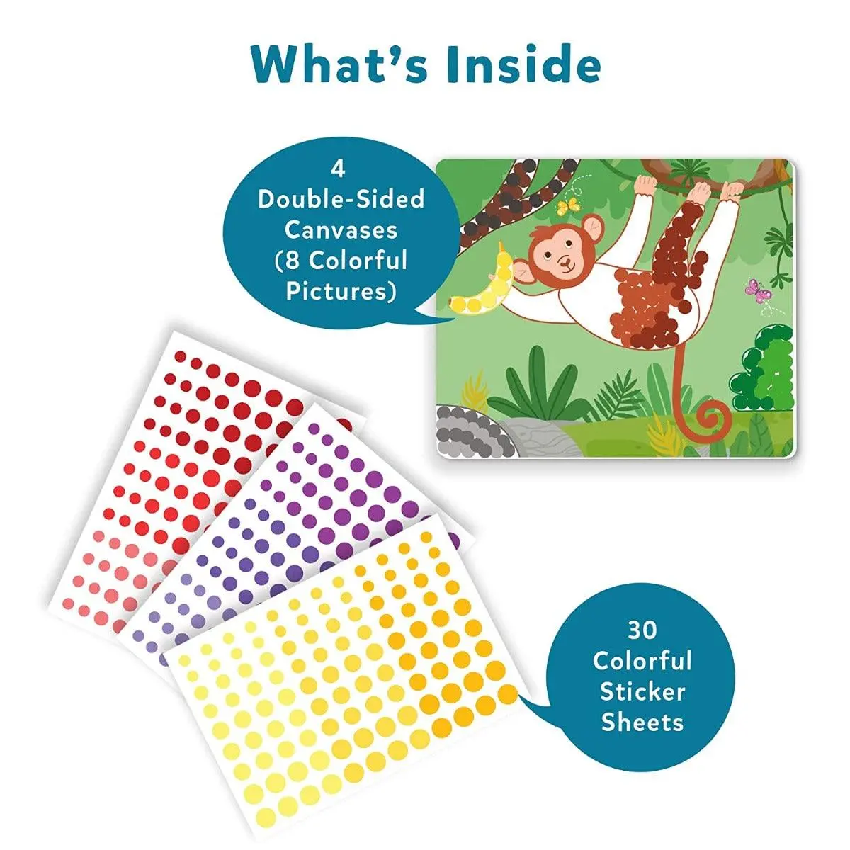 Skillmatics Art Activity Dot It! Wild, Farm & Underwater - No Mess Sticker Art Gifts For Kids Ages 3 To 7 Years 2