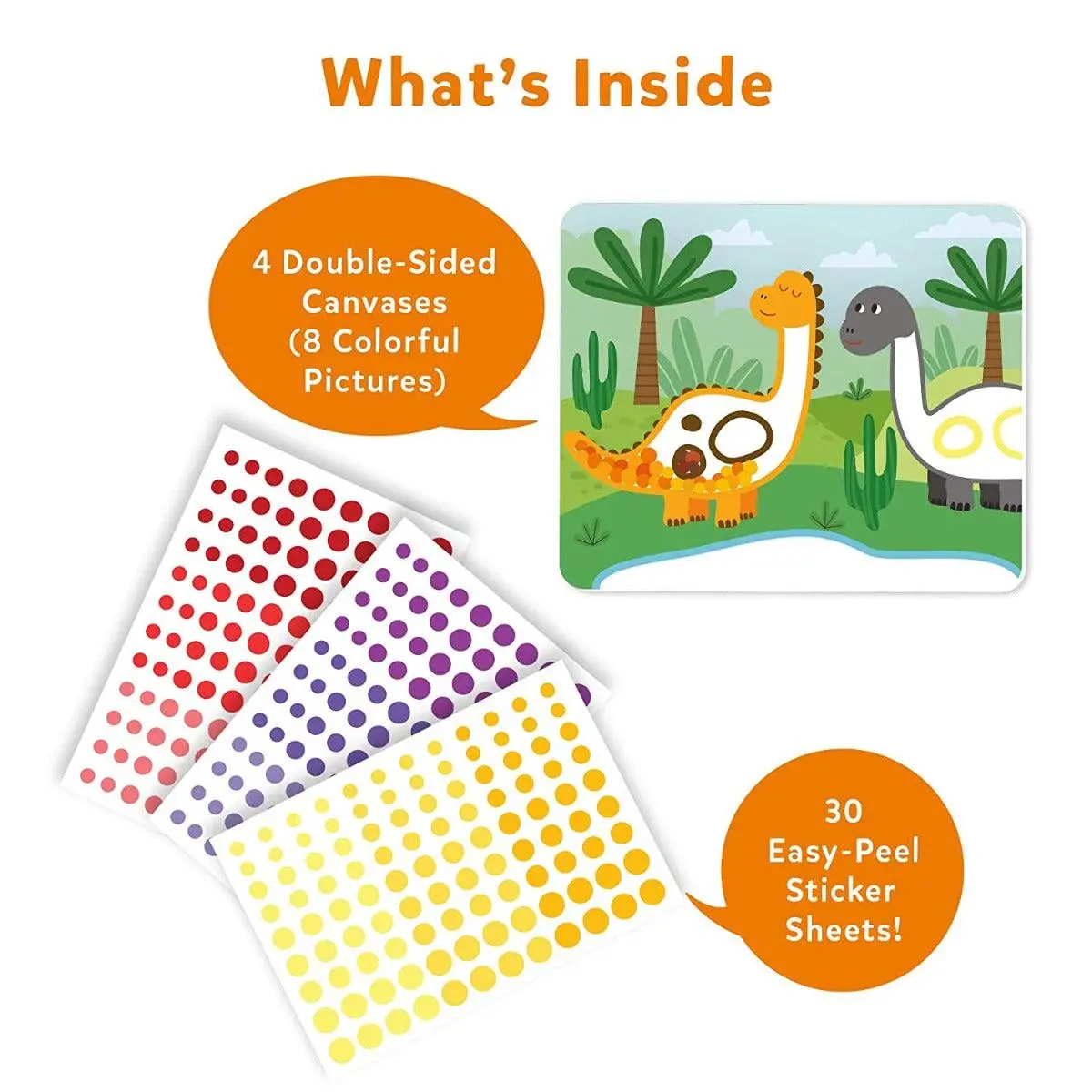 Skillmatics Art Activity Dot It! World Of Dinosaurs - No Mess Sticker Art Gifts For Kids Ages 3 To 7 Years 2