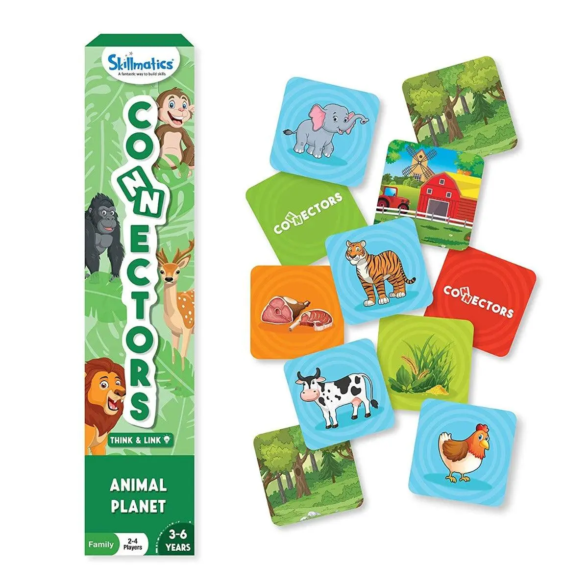 Skillmatics Connectors Educational Game: Animal Planet | Fun & Fast Family Game Of Smart Connections | Gifts For Boys And Girls Ages 3-6 1
