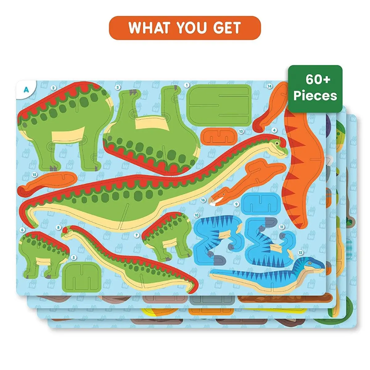 Skillmatics Educational Toy My World : Land Of Dinosaurs 2