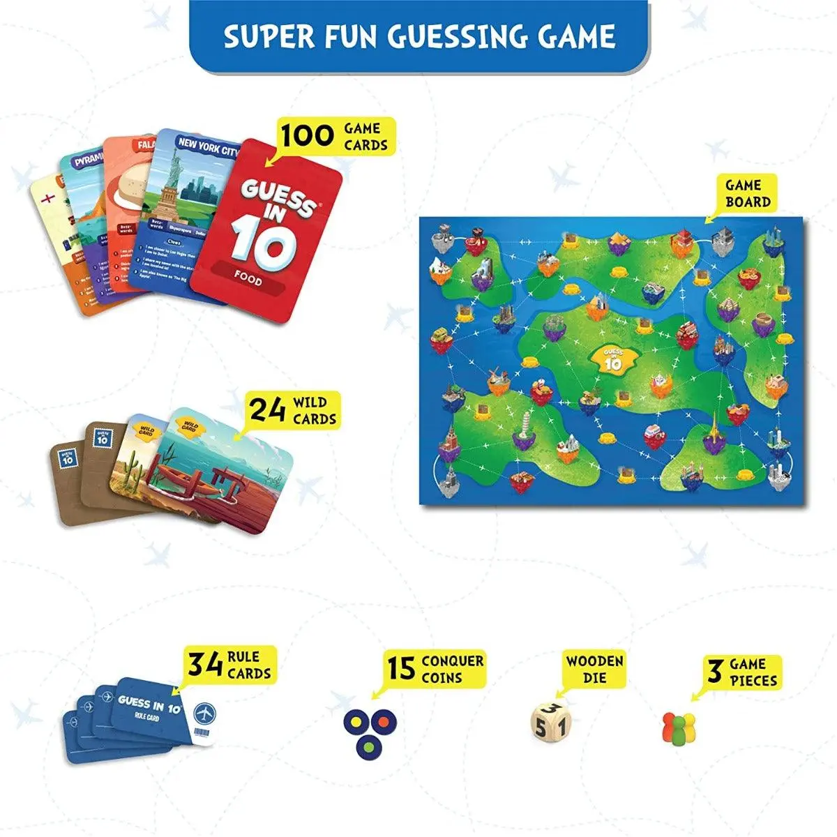 Skillmatics Guess In 10 Around The World - Board Game For Ages 8 And Up 2
