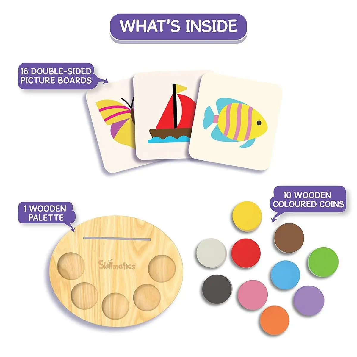 Skillmatics Picture Palette - Educational Wooden Game For Ages 3-6 Years 2