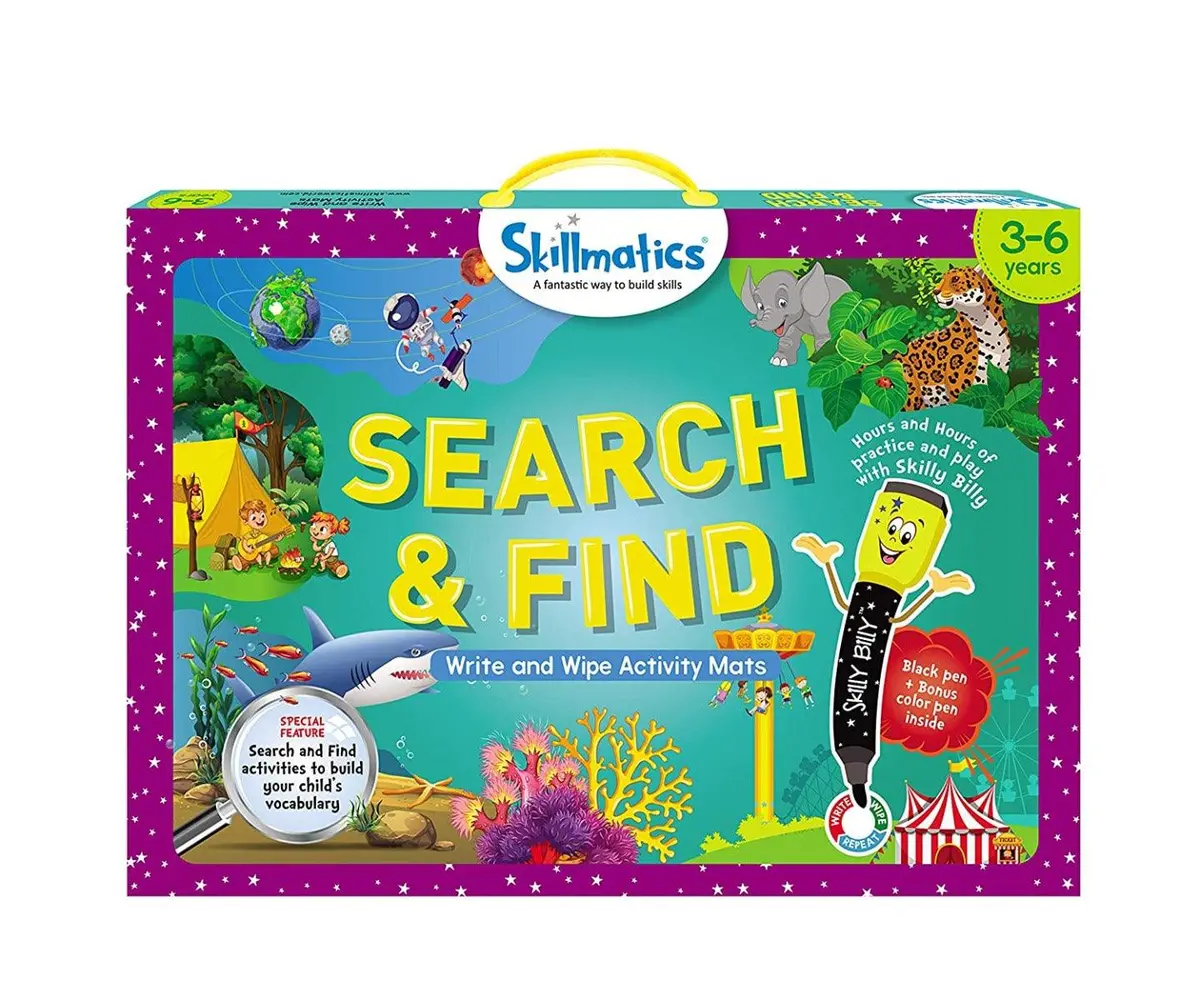Skillmatics Search And Find, Fun Learning Activities For Kids With 2 Marker Pens 1