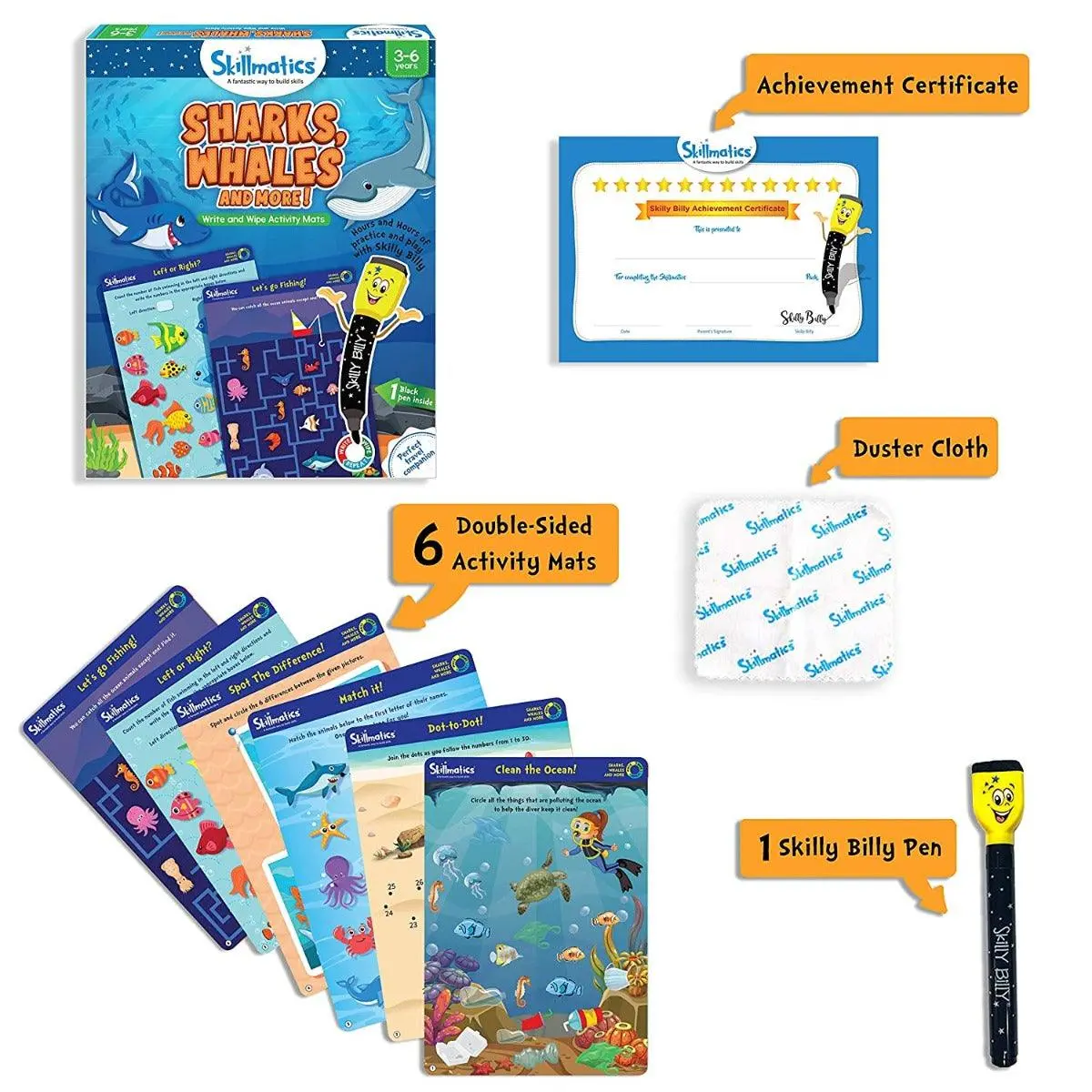Skillmatics Sharks, Whales & More! - Activity Educational Game For Ages 3-6 Years 2