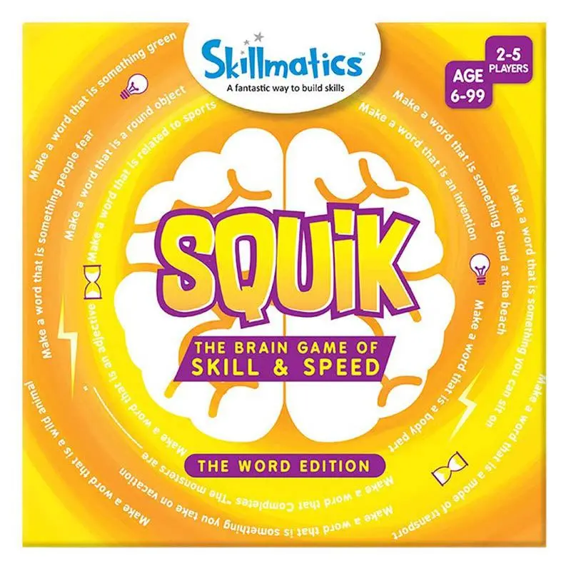 Skillmatics Squik - The Brain Game Of Skill And Speed - The Word Edition 1