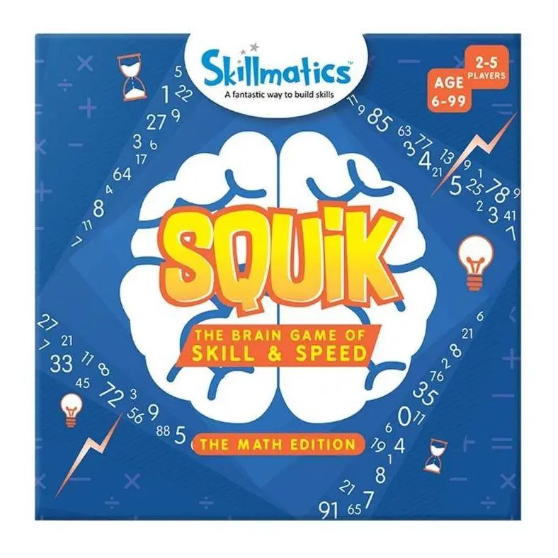 Skillmatics Squik Math A Game Of Mental Math, Skill Based Learning And Practice For Addition, Multiplication, Division, Subtraction, Strategy Card Game 1