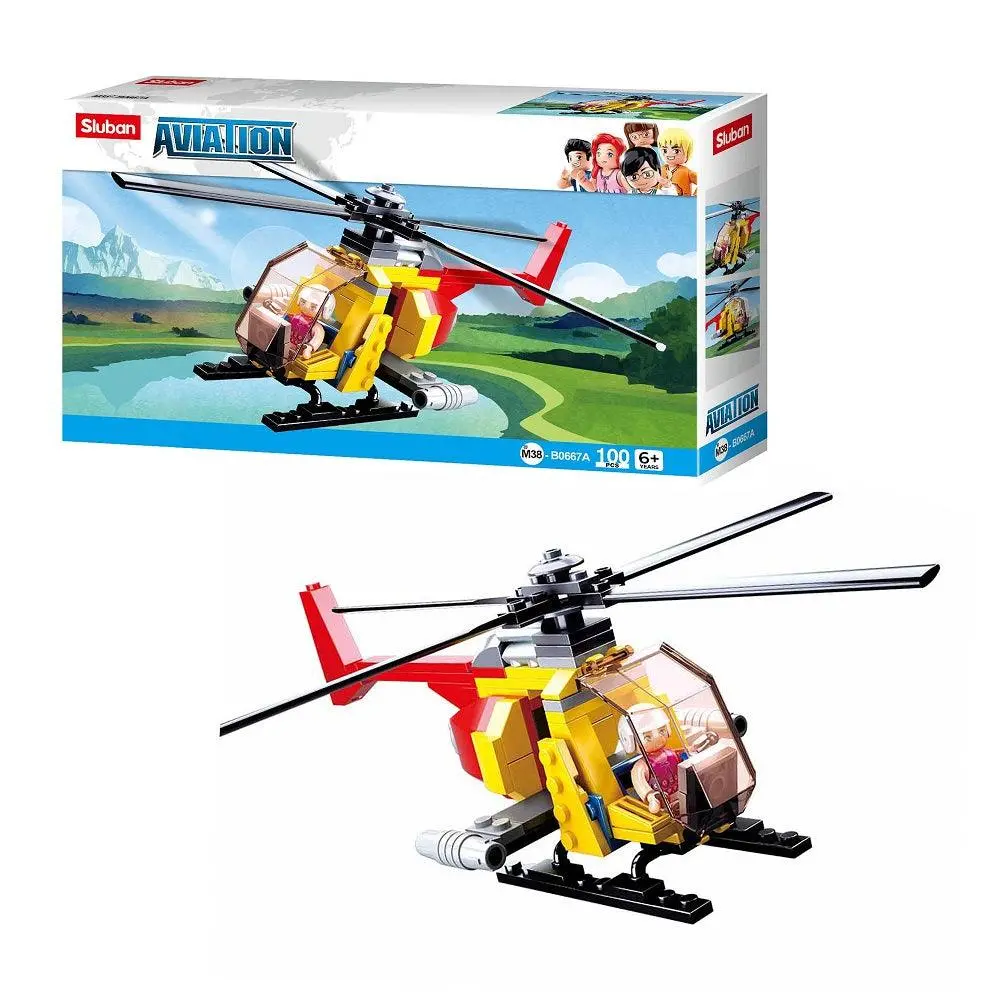 Sluban Aviation Iii - Helicopter, Building Blocks For Ages 6+ 1