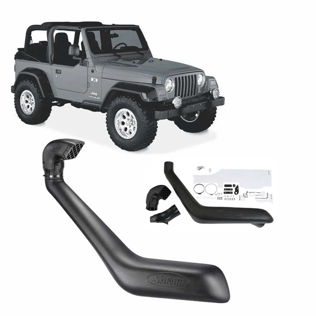 Safari Snorkel For Jeep Wrangler (10/1992 - 10/1999) 1