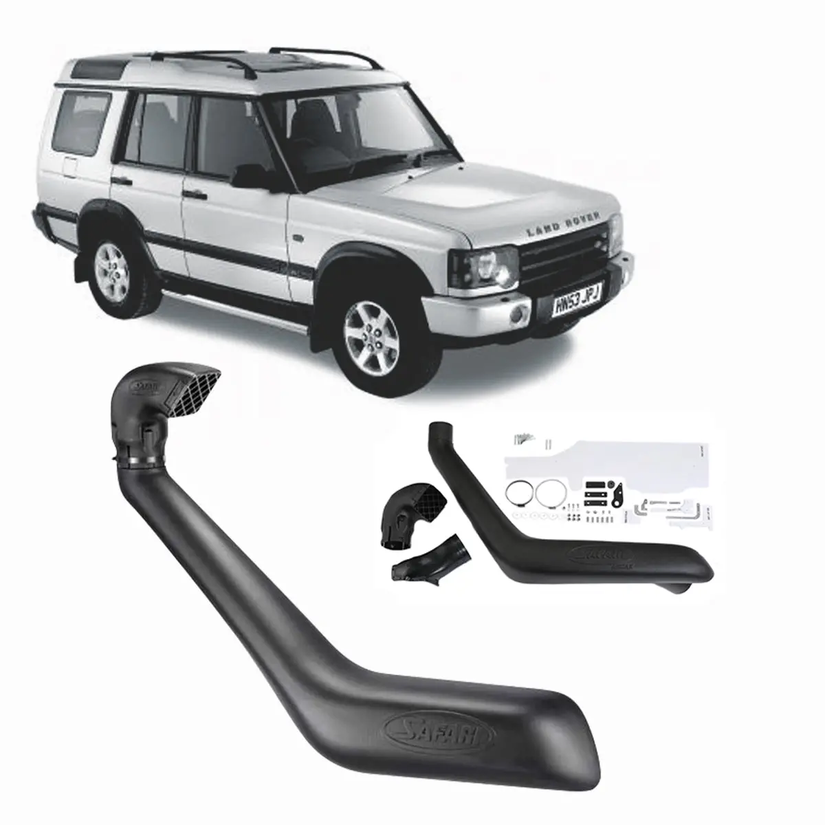 Safari Snorkel For Land Rover Discovery 4 (09/2005 - 07/2017), Discovery 3 (04/2005 - 09/2009), Discovery (07/2005 - 09/2009) 1