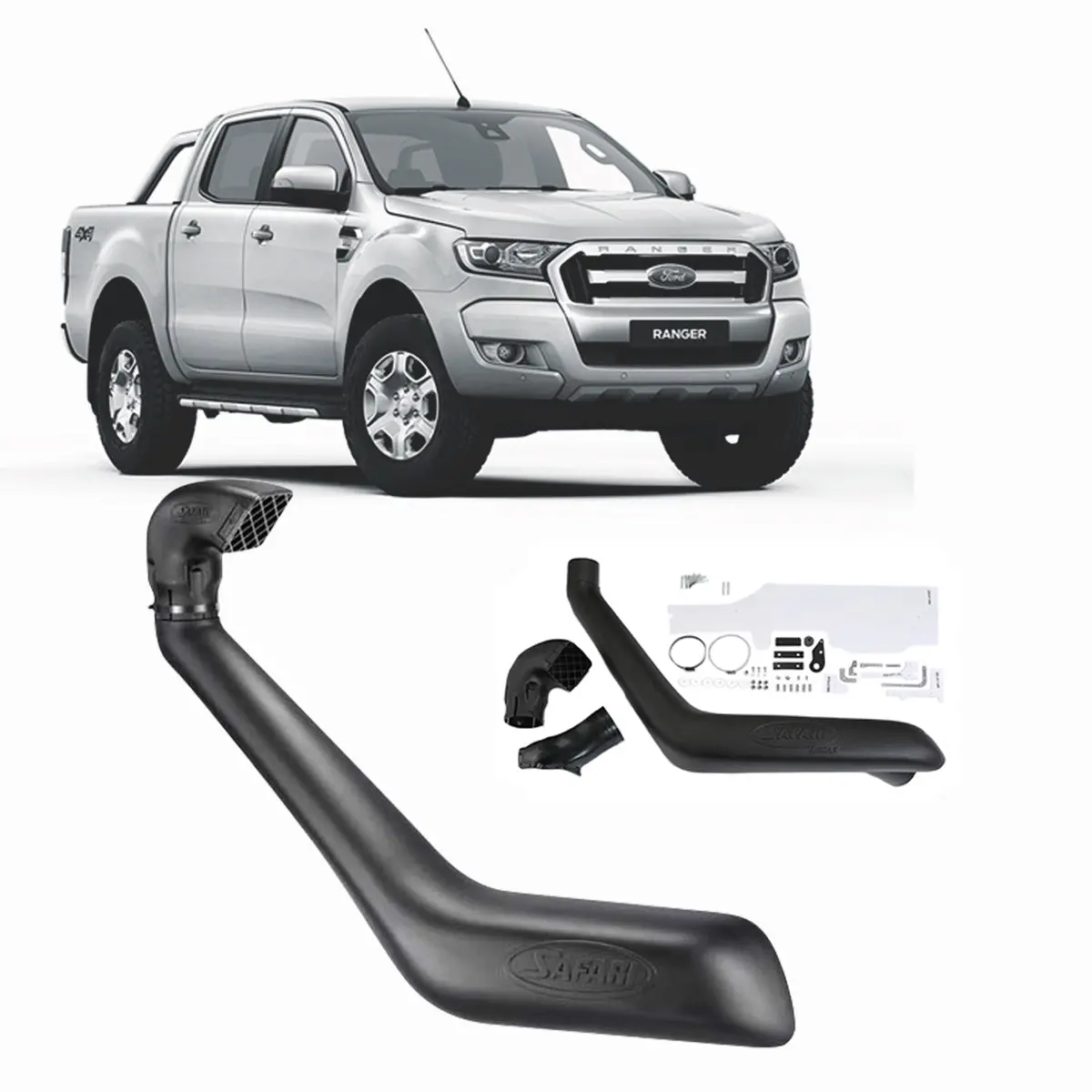 Ford Ranger 2.2L & 3.2L | Safari V-Spec Snorkel |  (01/2011 - 05/2022) 1