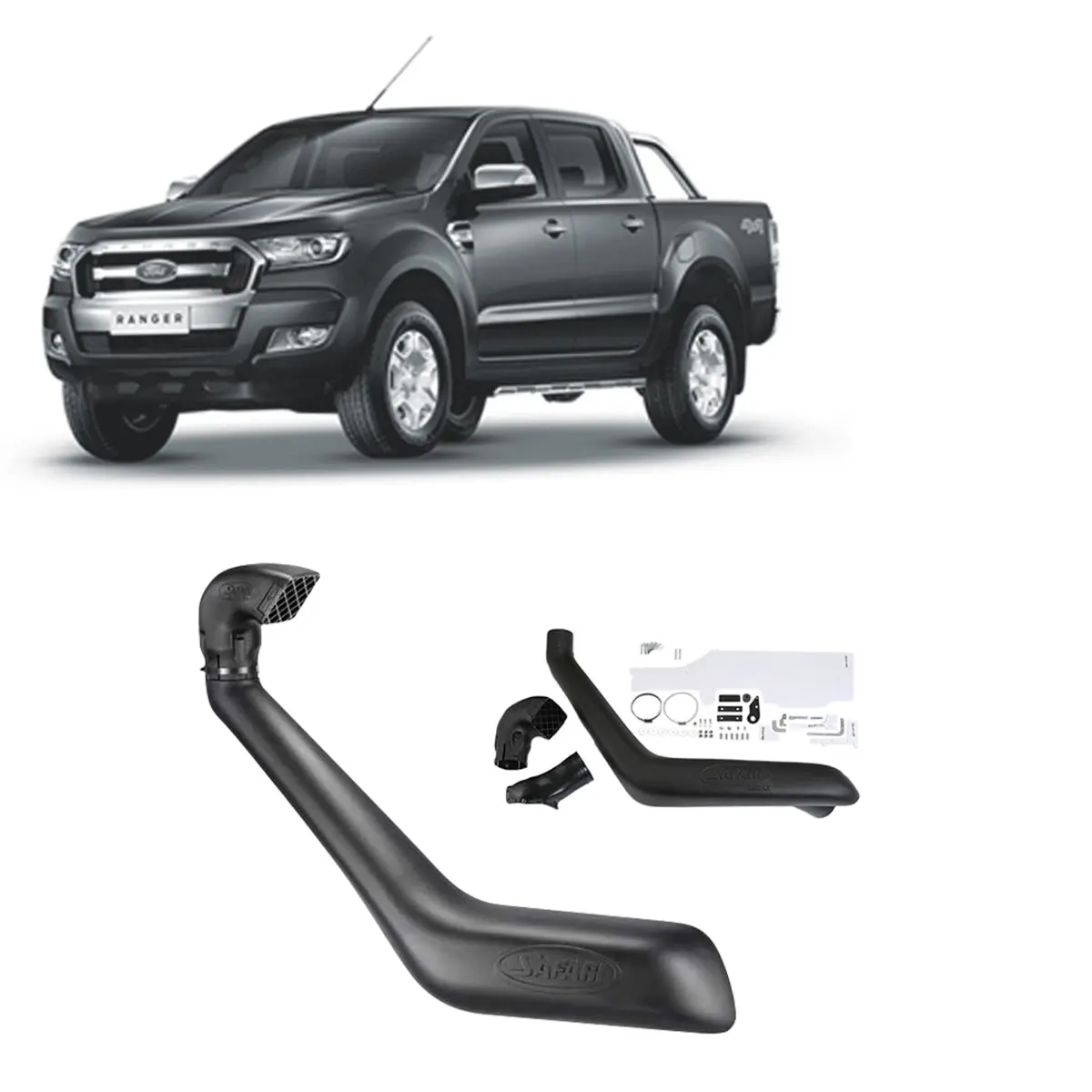 Safari Snorkel For Ford Everest (07/2015 - On), Ranger (10/2018 - 05/2022) 1