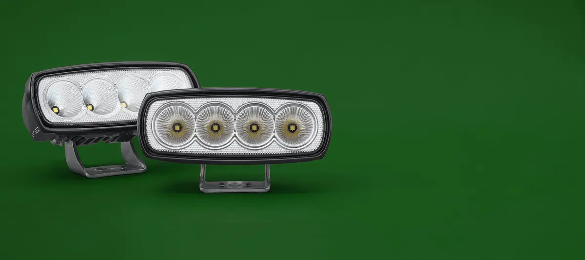 2 Pack 20W Led Work Light Slim Black 1