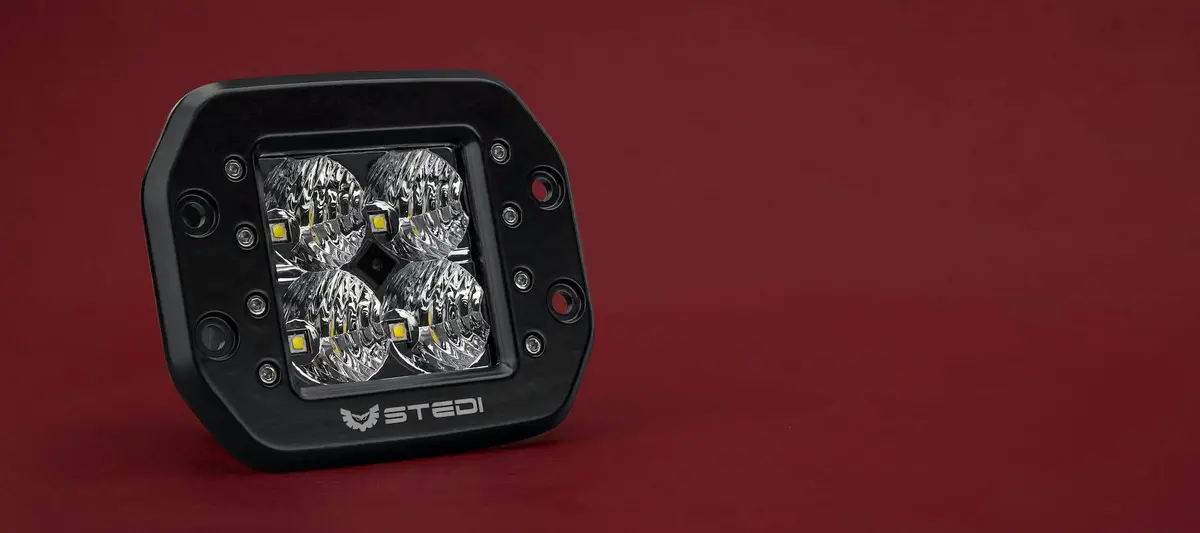 C-4 Black Edition Flush Mount Led Light | Flood 1