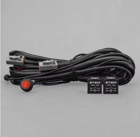 Dual Relay / Dual Connector Plug & Play Smart Harness™ High Beam Driving Light Wiring 1