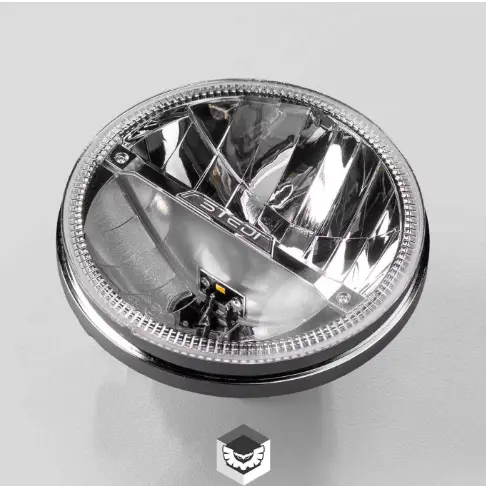 Homage 7 Inch Led Headlight - Chrome (5700K) 1