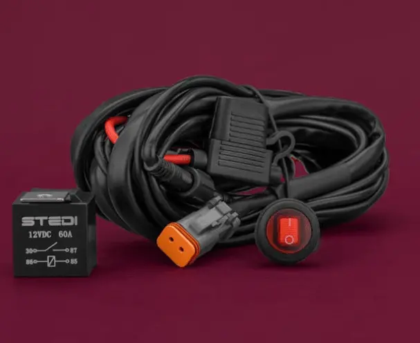 Led Work Light Wiring Harness Kit (Not High Beam Triggered) 1