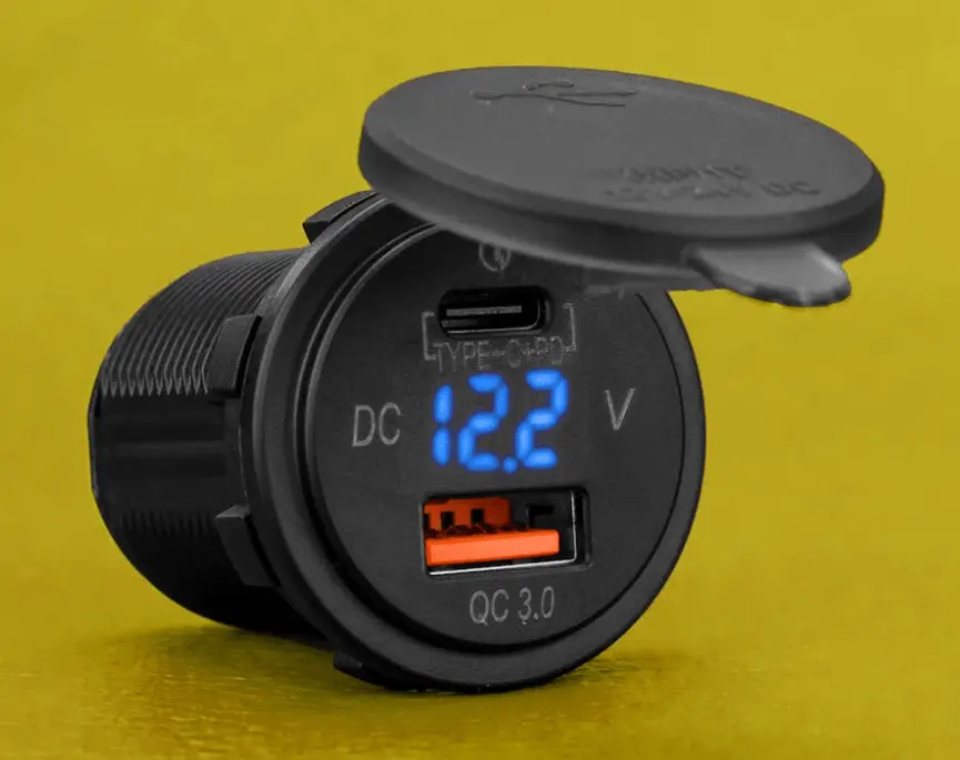 Usb C Volt Meter Flush Mount 1