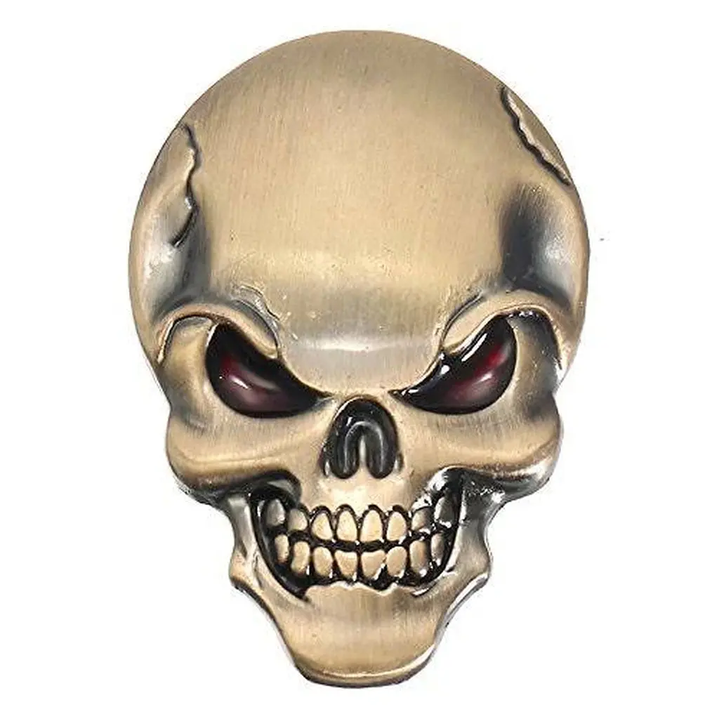 Big Evil Skull Car Grille Badge/Sticker 1