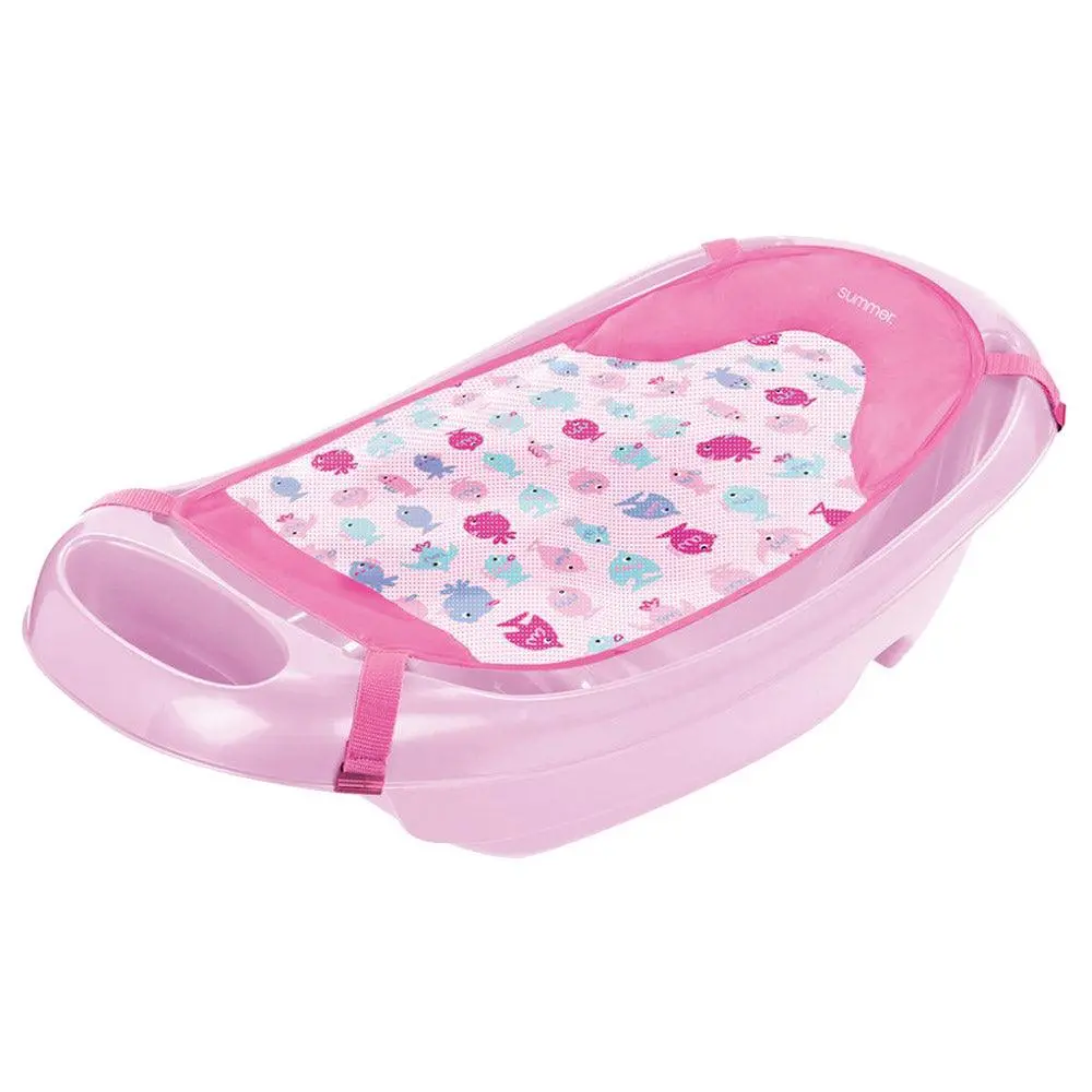 Summer Infant Splish N Splash Tub Bath Tub Pink - Bath Tub For Ages 0-24 Months 1