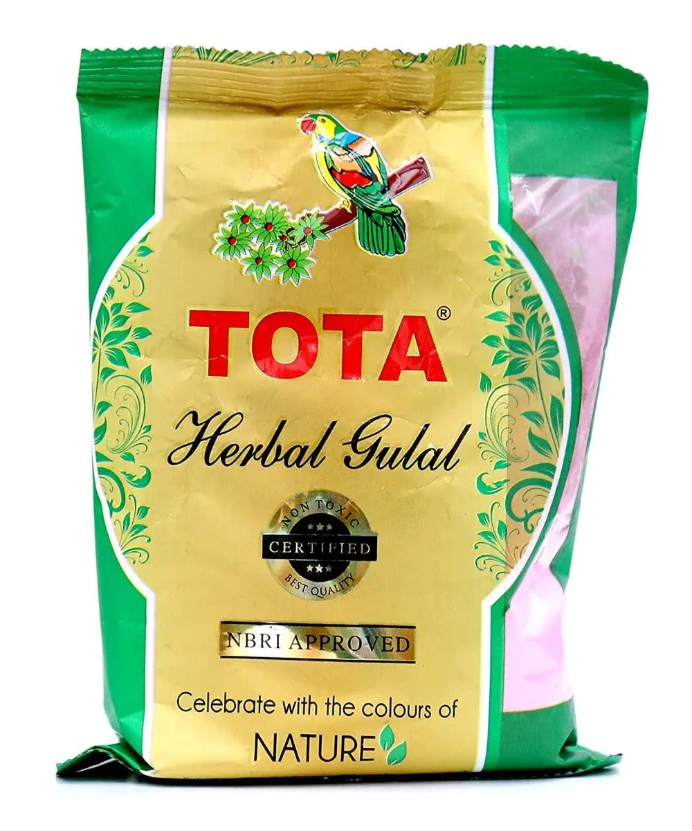 Tota Holi Colour Herbal Colours (500Gm), Pack Of 5 Neon Holi Gulal Pink, Orange, Green, Light Green, Light Pink 2