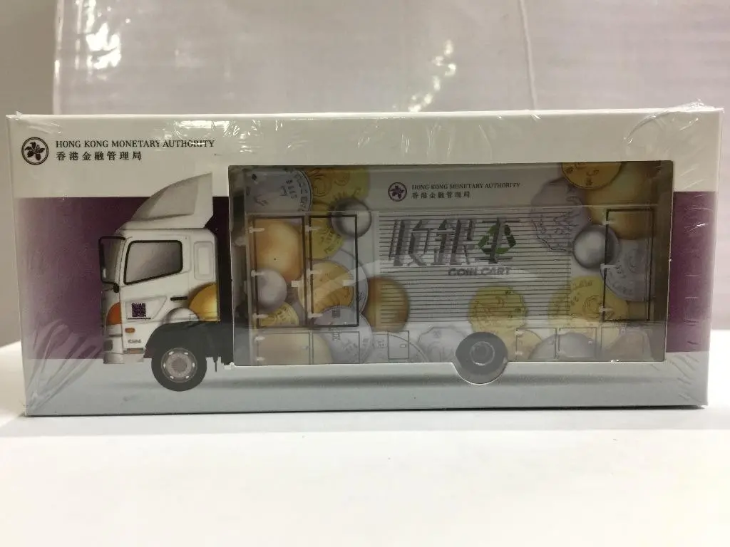 Toyeast Tiny City Die-Cast Model Car Hino 500 Hong Kong Monetary Authority Coin Cart Atc64835 10306 (C1120-33) 1