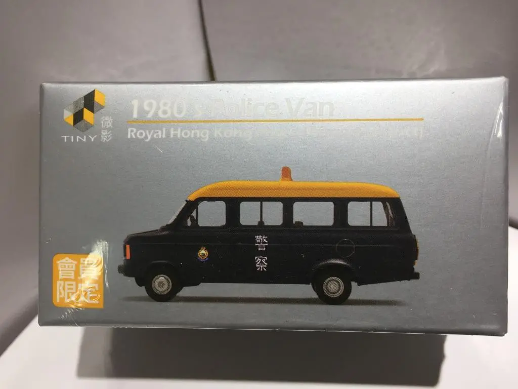 Toyeast Tiny City Die-Cast Model Car 1980'S Police Van Royal Hong Kong Police Airport District Atc65115 00214 (C1120-59) 1