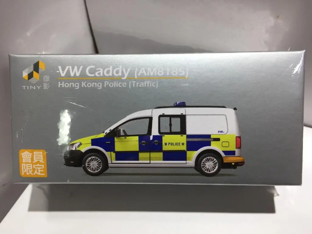Toyeast Tiny City Die-Cast Model Car Vw Caddy Am8185 Hong Kong Police Traffic Atc64930 (10611) (C1120-55) 1