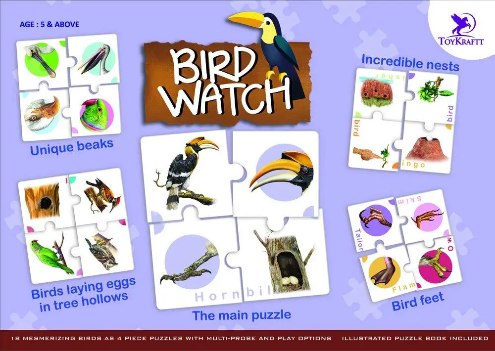 Toykraft Bird Watch - Educational Puzzle Games For Kids Ages 5 To 7 Years 1