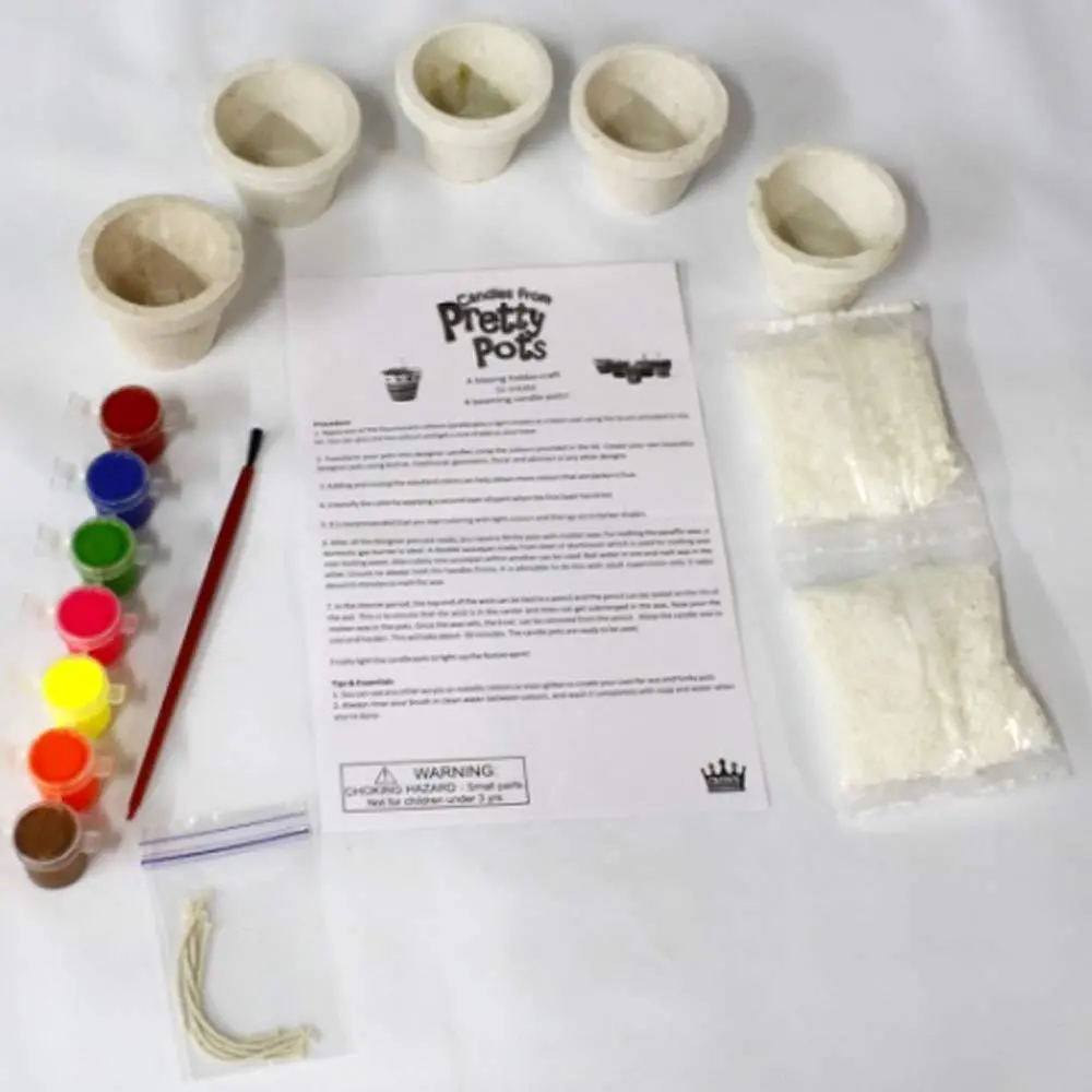 Toykraft Candles Pretty Pots - Diy Painting Kit For Kids Ages 8-15 Years 2