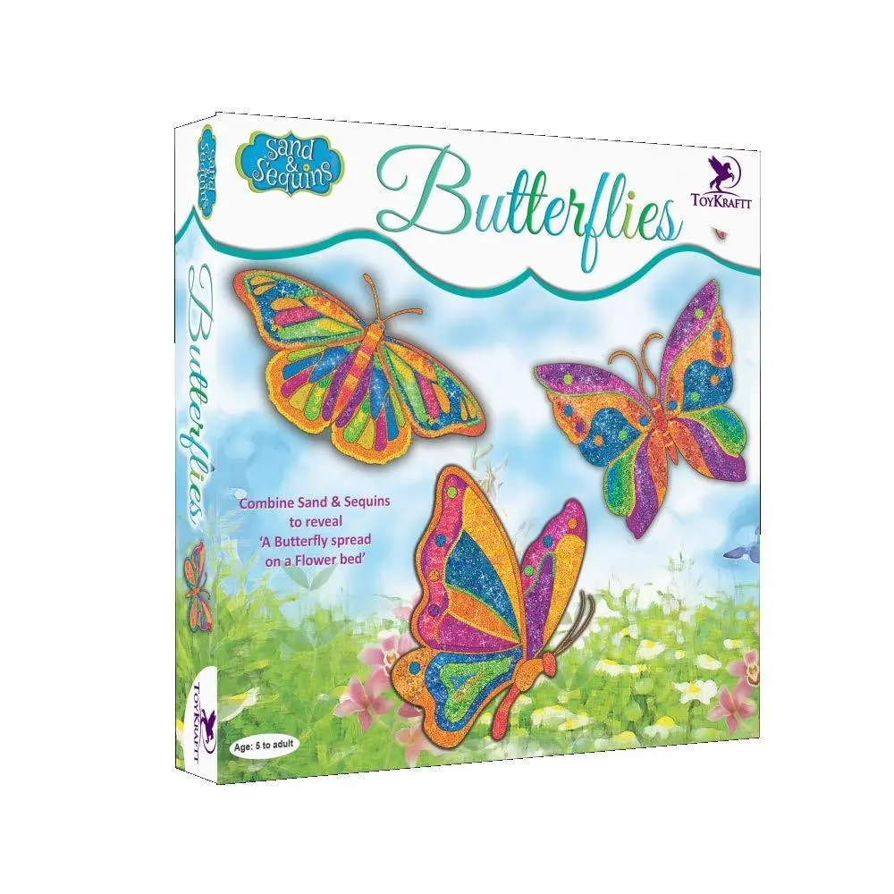 Toykraft Pictured In Sand & Sequin - Butterflies 1