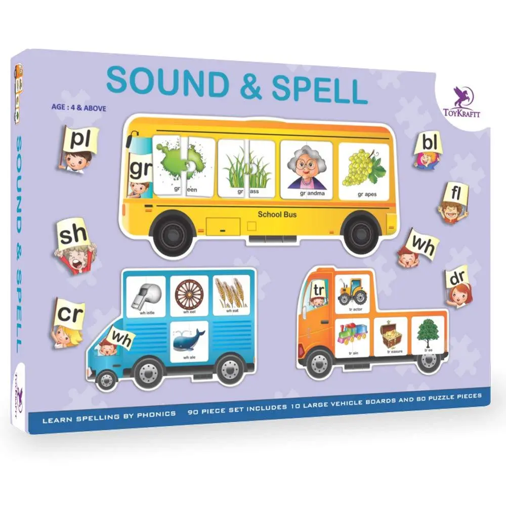 Toykraft Sound & Spell - Spelling Puzzles For Kids Ages 4-8 Years 1