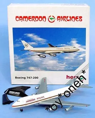 Herpa Wings 1/500 Cameroon Airlines Boeing 747-200 Tj-Cab (502498) 1