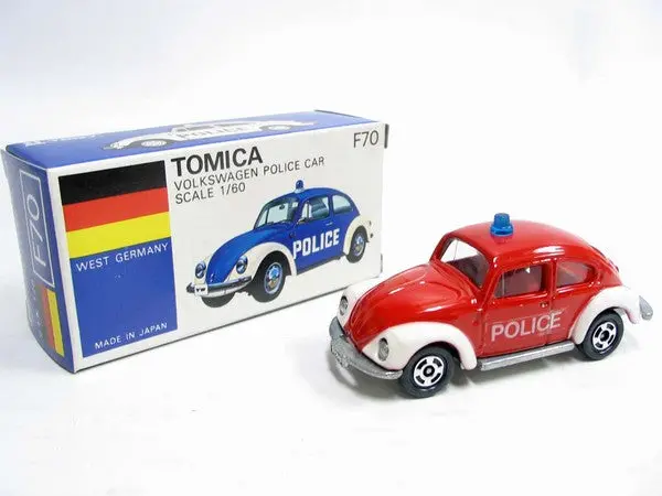 Vintage Tomica F70 外國車 West Germany - Volkswagen Police Car Made In Japan (Piu20) 1
