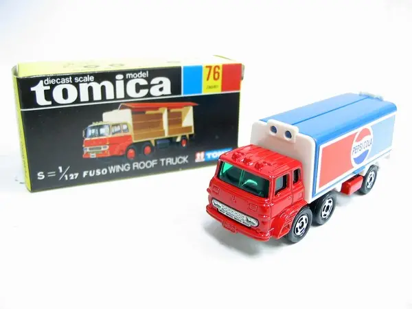 Vintage Tomica 76 - Fuso Wing Roof Truck Made In Japan (Piu20) 1