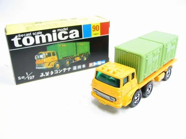 Vintage Tomica 90 - Fuso Container Transporter Made In Japan (Piu20) 1