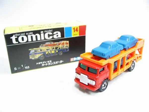Vintage Tomica 14 - Toyota Diesel Car Transporter Made In Japan (Piu20) 1