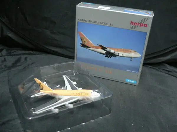 Herpa 1/500 Alliance Air Boeing 747Sp Zs-Spa (515207) 1