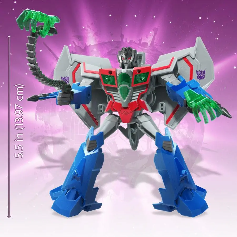 Transformers Bumblebee Cyberverse Adventures Trooper Class Starscream, Voice Activated Energon Power Lights 2