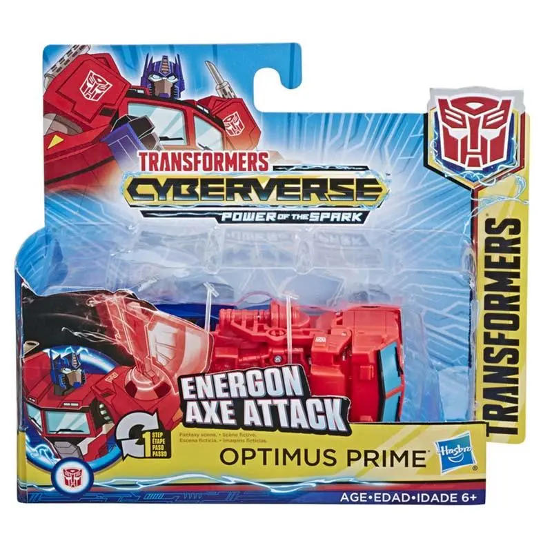 Transformers Cyberverse Action Attackers: 1-Step Changer Optimus Prime Action Figure 1