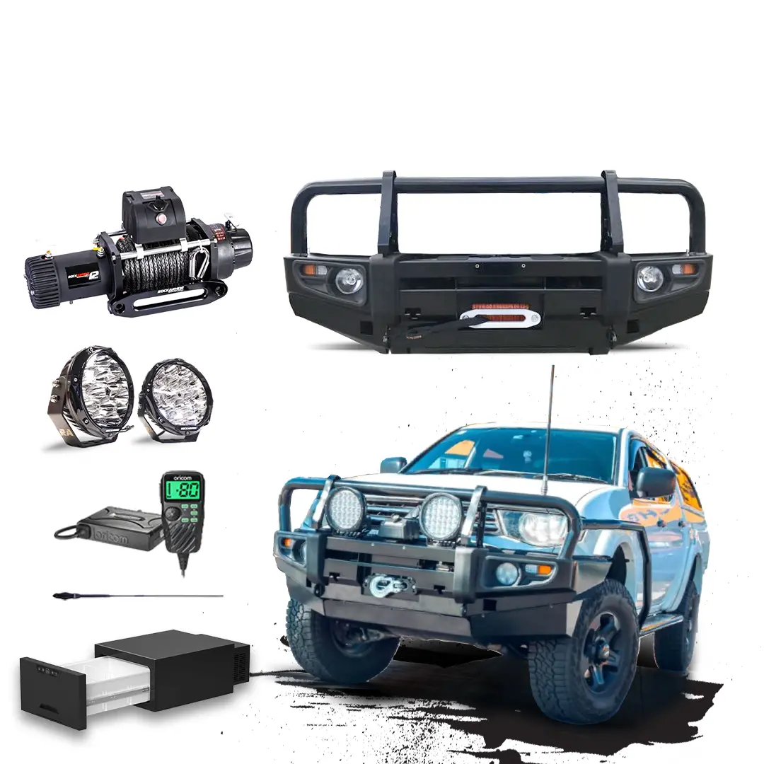 Mn Ml Triton Touring Pack Suits: Mn -Ml Triton - Prem Bullbar, Winch, Lights, Uhf + Free Fridge 1